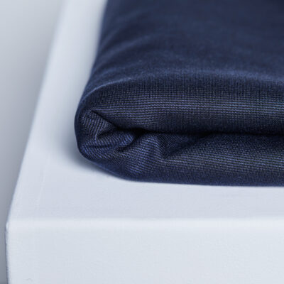 Textured Ponte mit TENCEL™ Fasern- Blueberry – Bild 2
